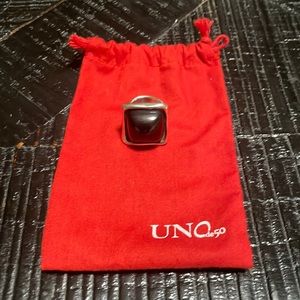 Boing ring (silver/black)